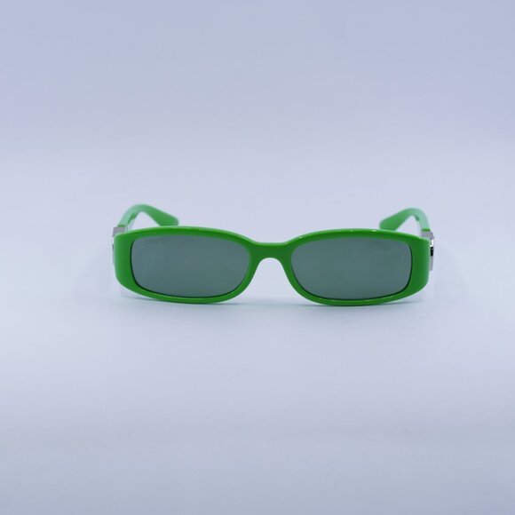 ?️ New Gucci GG1661S 005 Sunglasses - Green Frame, Green Lenses main image 2